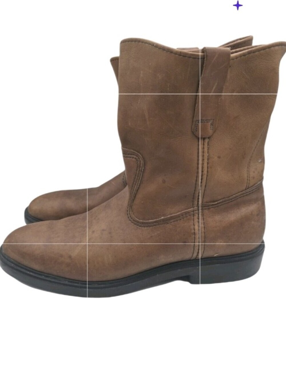 Vintage Red Wing Leather Mens 1188 Pecos Pull On Size 15 Work Farmer Brown